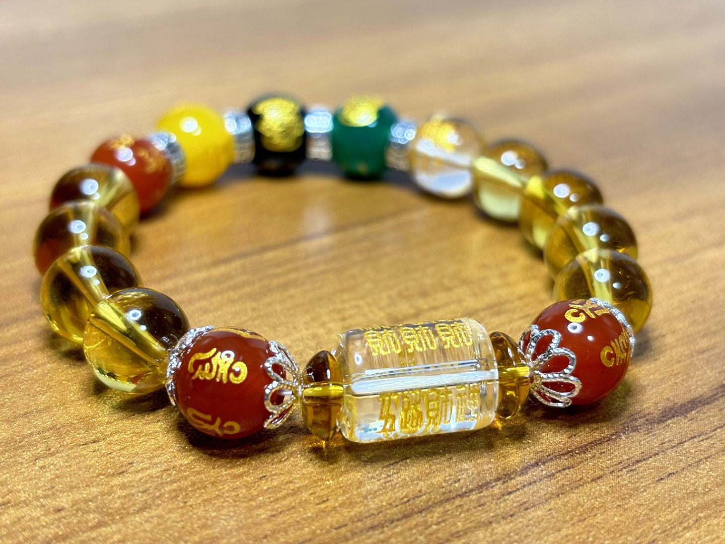 Five-Way God of Wealth Citrine Bracelet - Bringing Wealth and Treasures