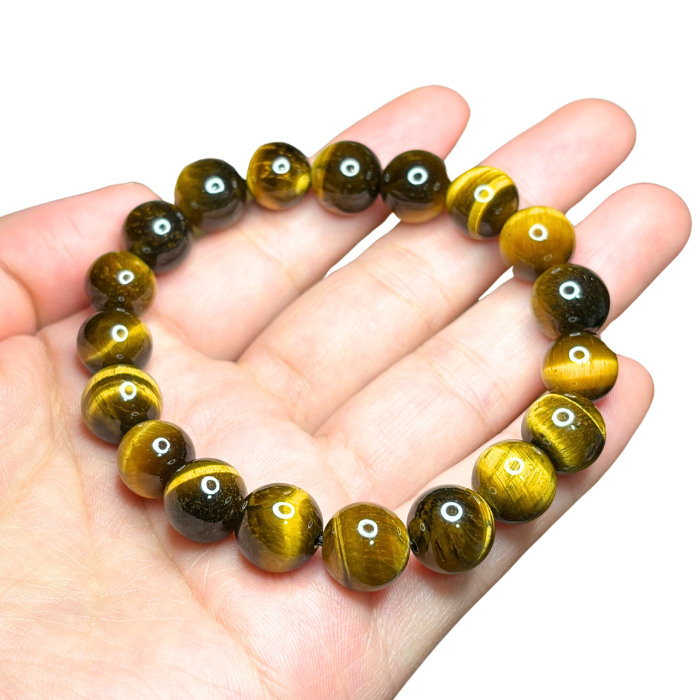 Natural yellow tiger eye stone bracelet - represents courage | confidence | career | success
