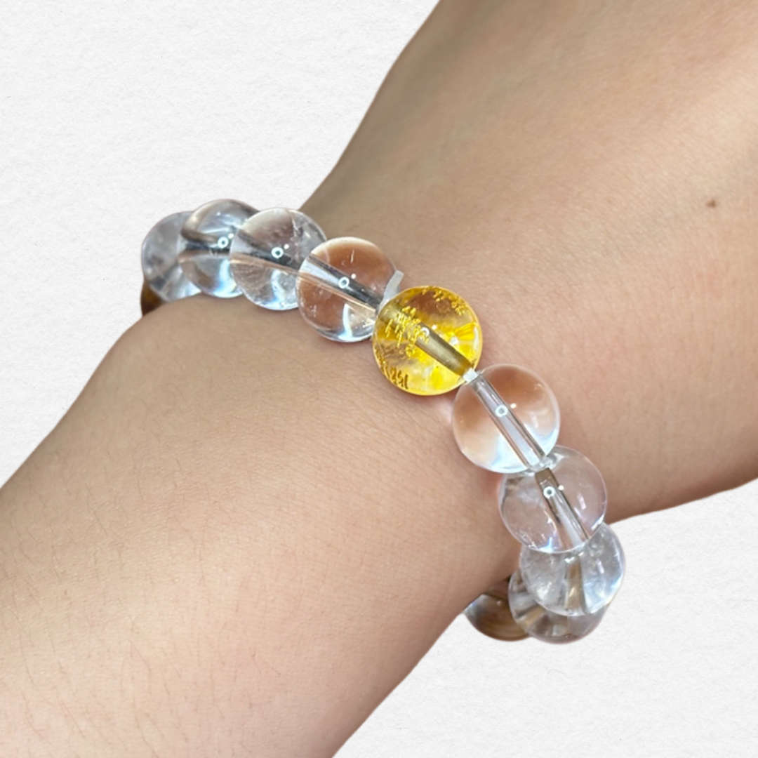 Five Elements Balancing Bead Bracelet - Metal, Wood, Water, Fire, and Earth
