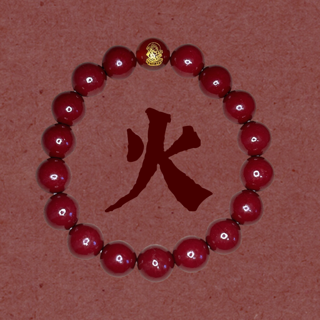 Five Elements Balancing Bead Bracelet - Metal, Wood, Water, Fire, and Earth