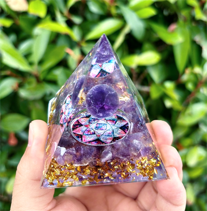 紫水晶奧根能量金字塔 - 淨化磁場,清理一切負面能量