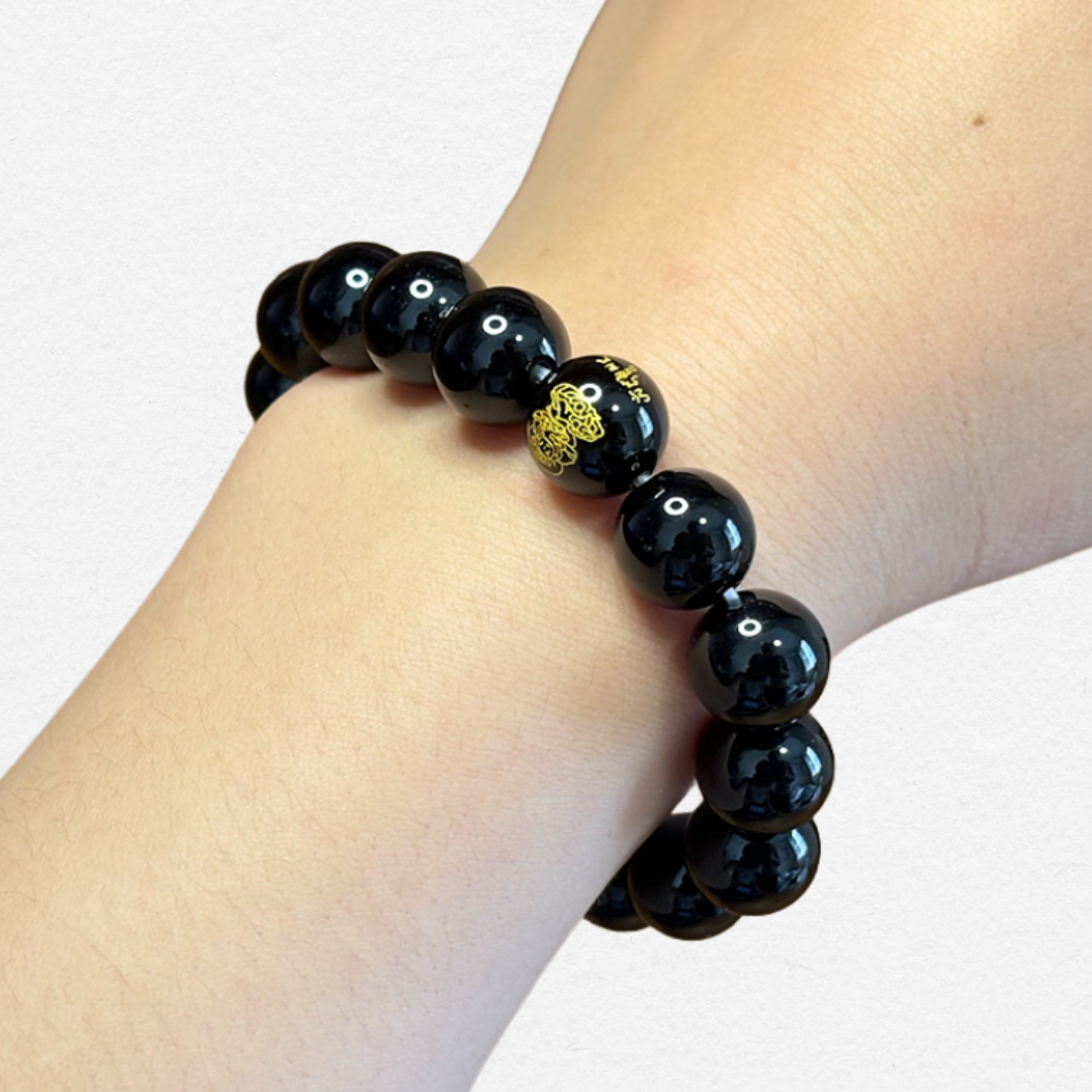 Five Elements Balancing Bead Bracelet - Metal, Wood, Water, Fire, and Earth