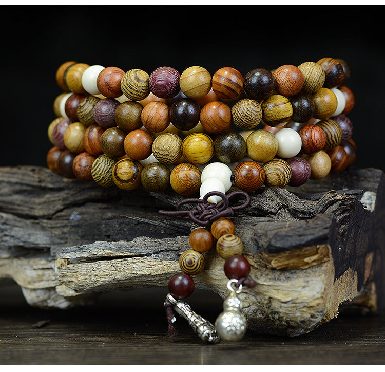 (FREE) Multi-gemstone Buddhist Prayer Beads with 108 Beads