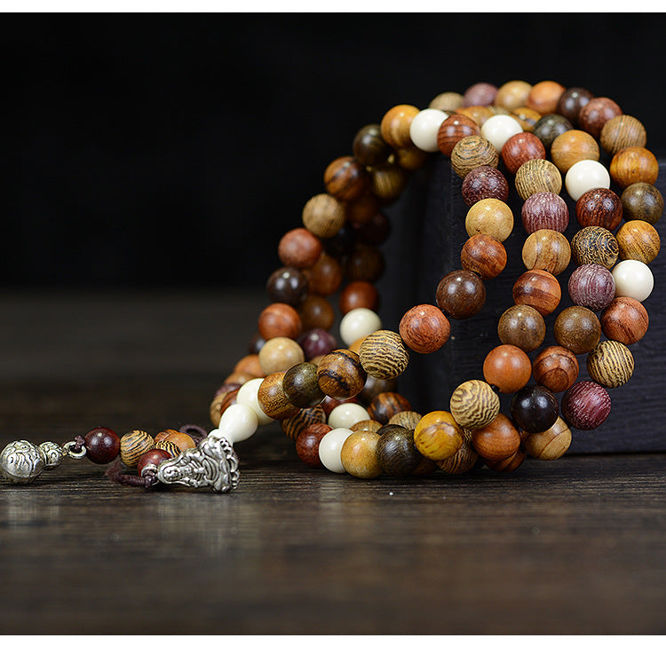 (FREE) Multi-gemstone Buddhist Prayer Beads with 108 Beads