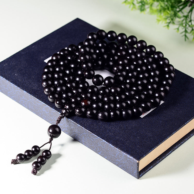 (FREE) The Black Ebony Buddhist Prayer Bead Bracelet