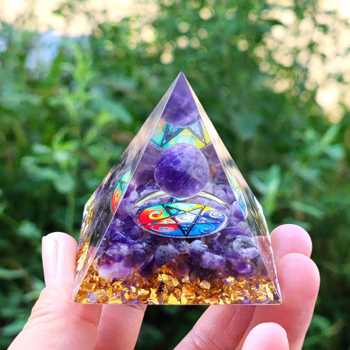 紫水晶奧根能量金字塔 - 淨化磁場,清理一切負面能量