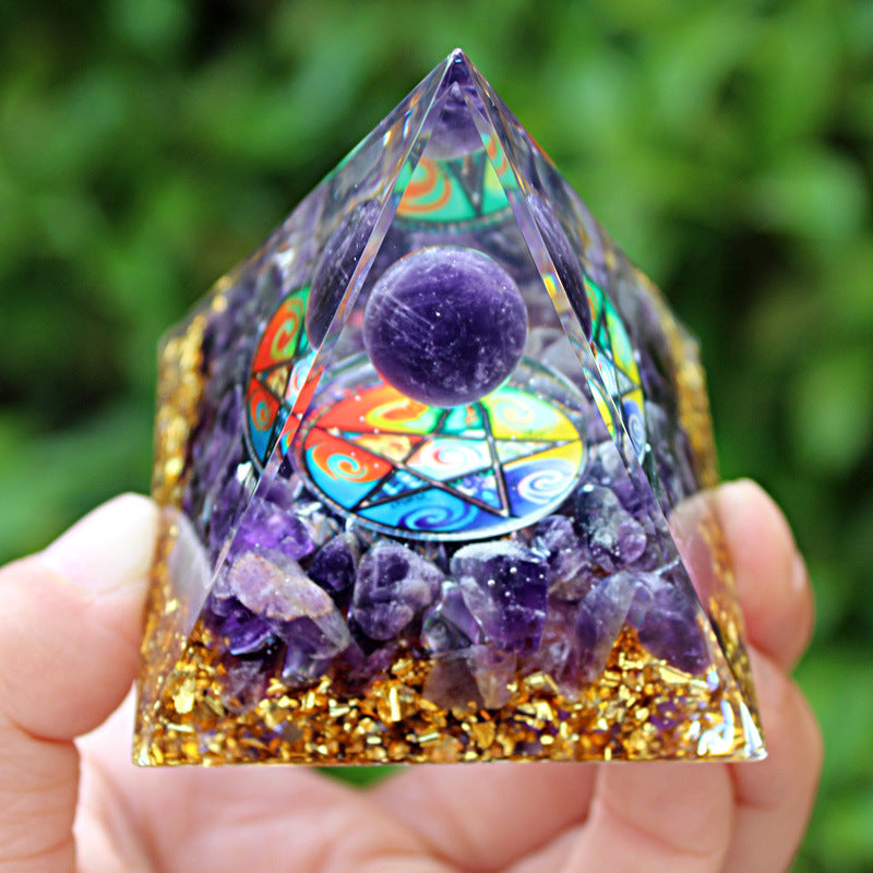 紫水晶奧根能量金字塔 - 淨化磁場,清理一切負面能量